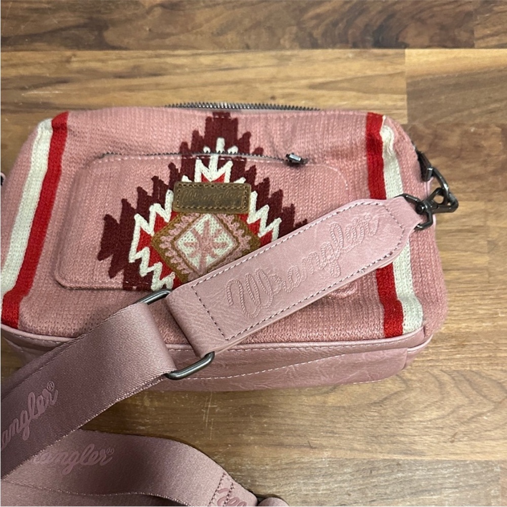Wrangler Pink and Red Crossbody Bag - Picture 4 of 8